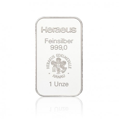 1 Unze Silberbarren (Heraeus)