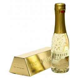 Sekt mit Blattgold - weiss