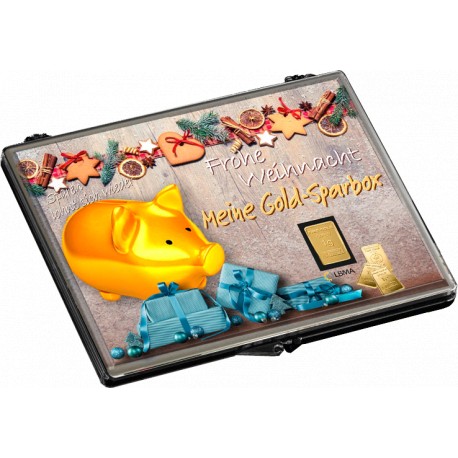 1 x 1 Gramm Goldbarren in Sammelbox (H & M) Valentin-1