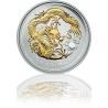 1 Ounce SilverDragon Gilded