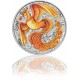 1 Unze Silber Phoenix Rot/Gold coloriert