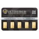 5 x 1 Gramm Feingold-Karten H&M