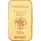 100 g Goldbarren Heraeus