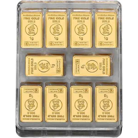 250 x 1 Gramm Goldbarren UnityBox (H&M)