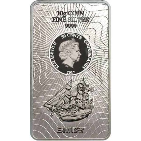 10 Gramm Silber Münzbarren Cook Island