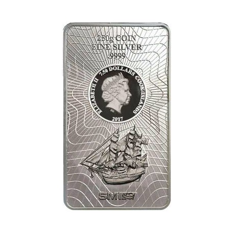 250 Gramm Silber Münzbarren Cook Island 2017