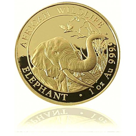 1 Unze Gold Somalia Elefant 2017