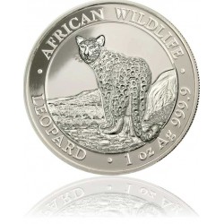 1 Ounce Silver Somalia Leopoard 2018