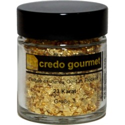 Gold Leaf - Eatable Gold Flakes 23 Karat - Size 3