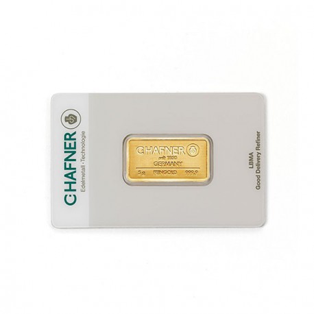 10 gram gold bar (C. Hafner)