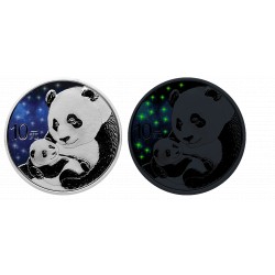 1 Unze Silber GlowingGalaxy Panda 2019