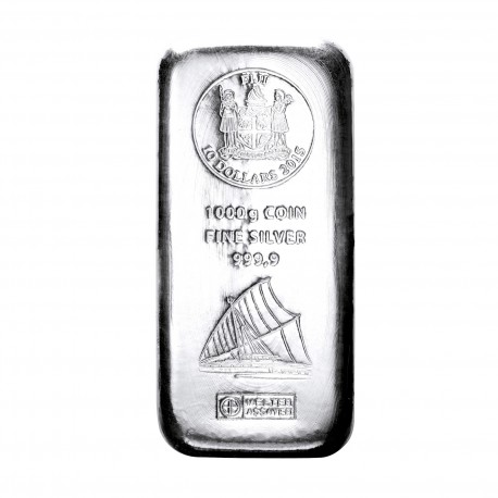 1 Kilogramm Silber Fiji Münzbarren (Argor Heraeus)