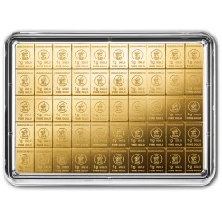 50 x 1 Gramm Gold Combibarren (H&M) 