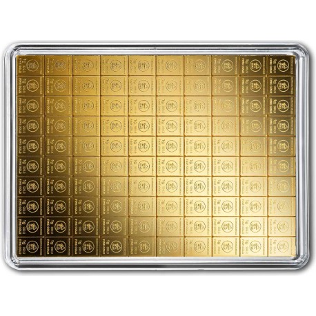 100 x 1 Gramm Gold Combibarren (H&M)