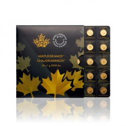 Gold Maplegram 2017 (25 x 1 g Coins)