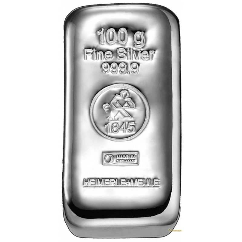 100 gram cast silver bar (H&M) Victoreanum eG