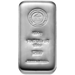 1 kilogram cast silver bar (H&M) 