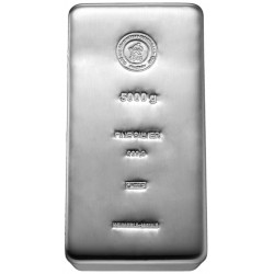 5 kilogram cast silver bar (H&M) 