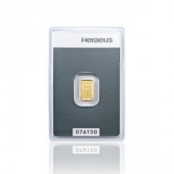 1 Gram Gold Bar (Heraeus)